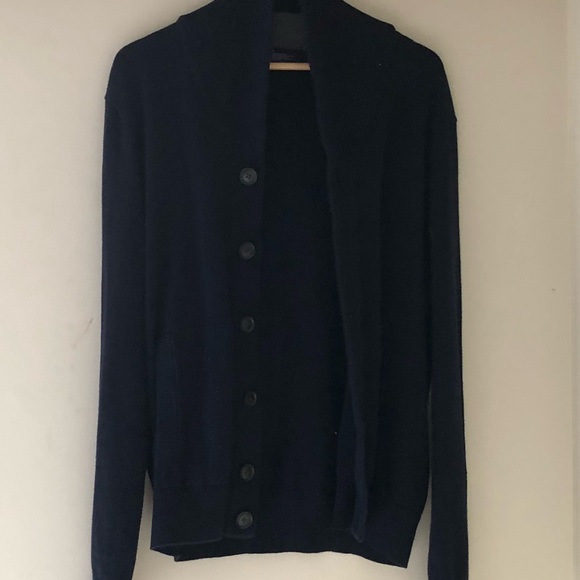 GAP Navy Blue Cotton + Cashmere Sweater - Picture 7 of 8